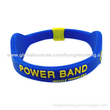 G-2014 Magnetic Silicone Wristband, Easy to Wear, OEM Orders Welcomed